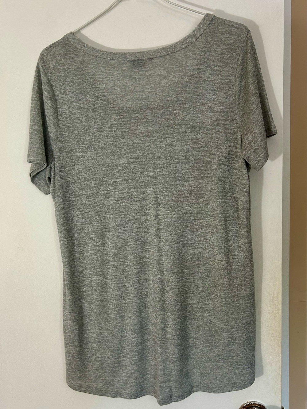 Vince Light Heather Gray Scoop Neck Short Sleeve Tee, Women’s Size Small - Picture 8 of 8